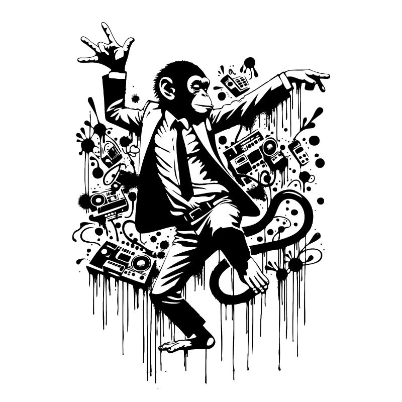 Naïve but Happy Dancing Monkey
