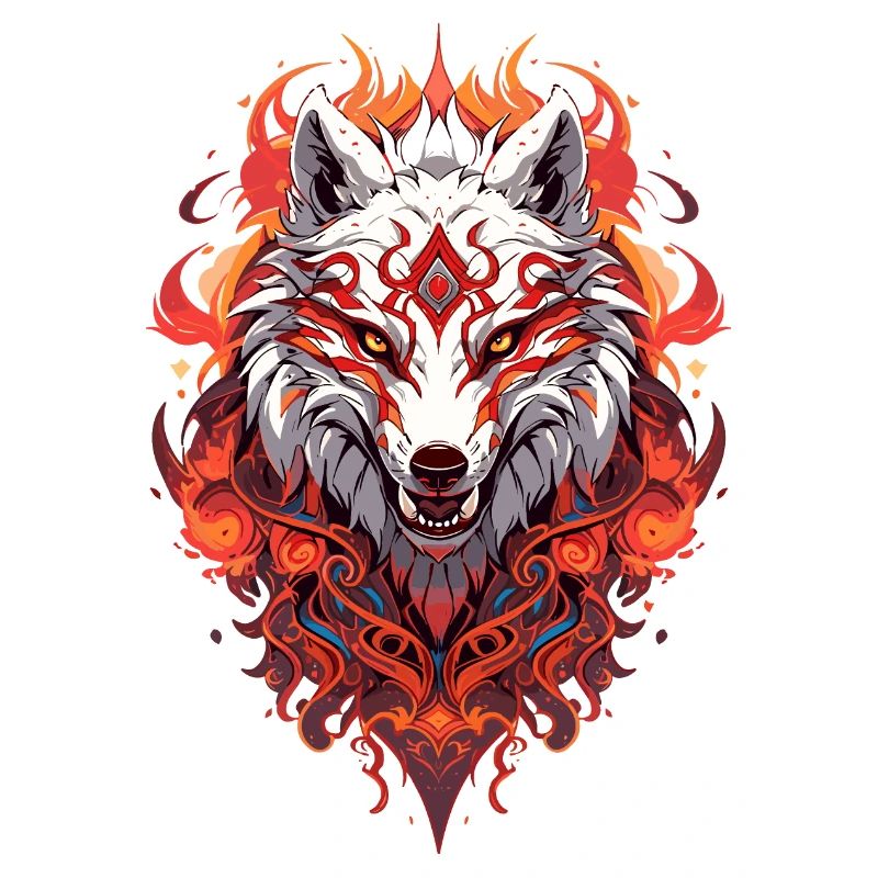 White Fire Wolf