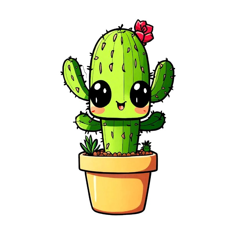Cactus Mignon Kawaii