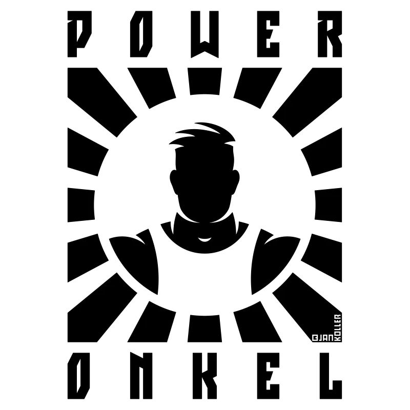 Power Onkel (Poweronkel / Strahlen / Black)