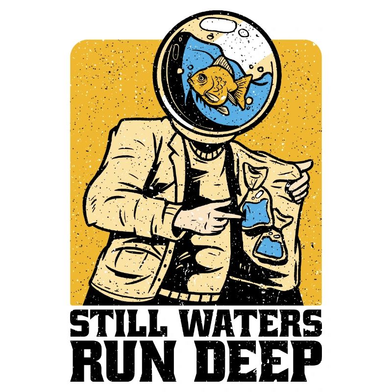 Still Waters Run Deep - Motivational inspirational
