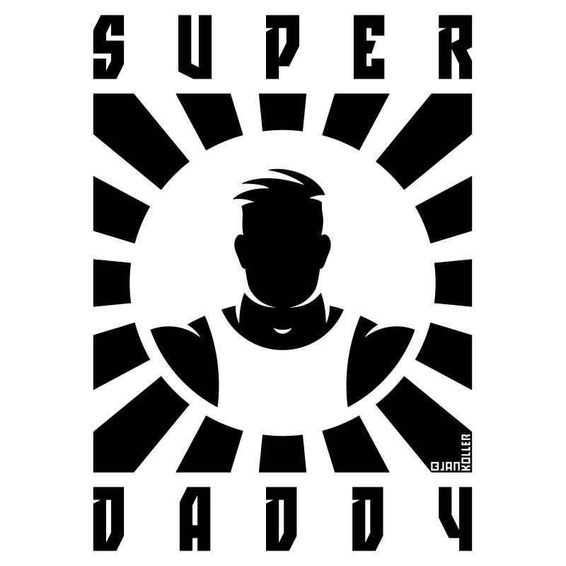 Super Daddy (Dad / Papa / Rays / Black)