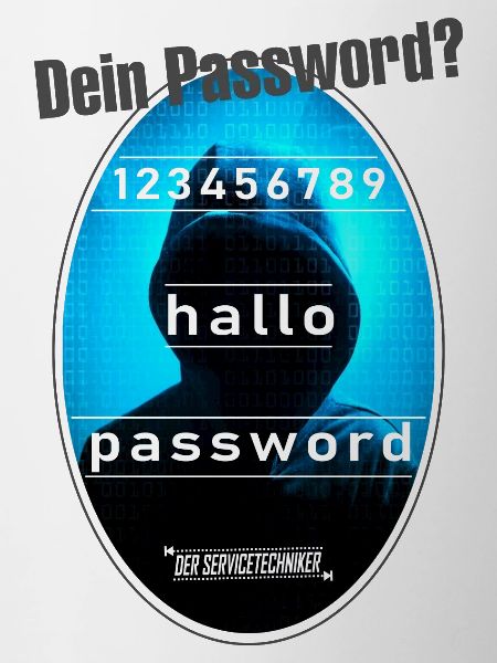 Password Kapuze grau