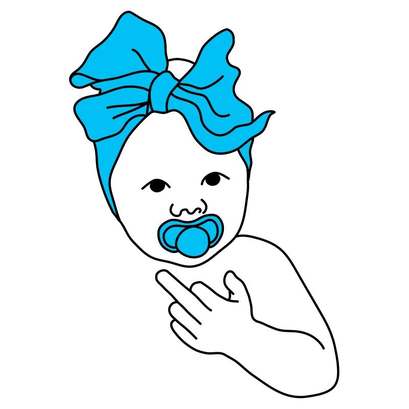 Baby Middlefinger Blue