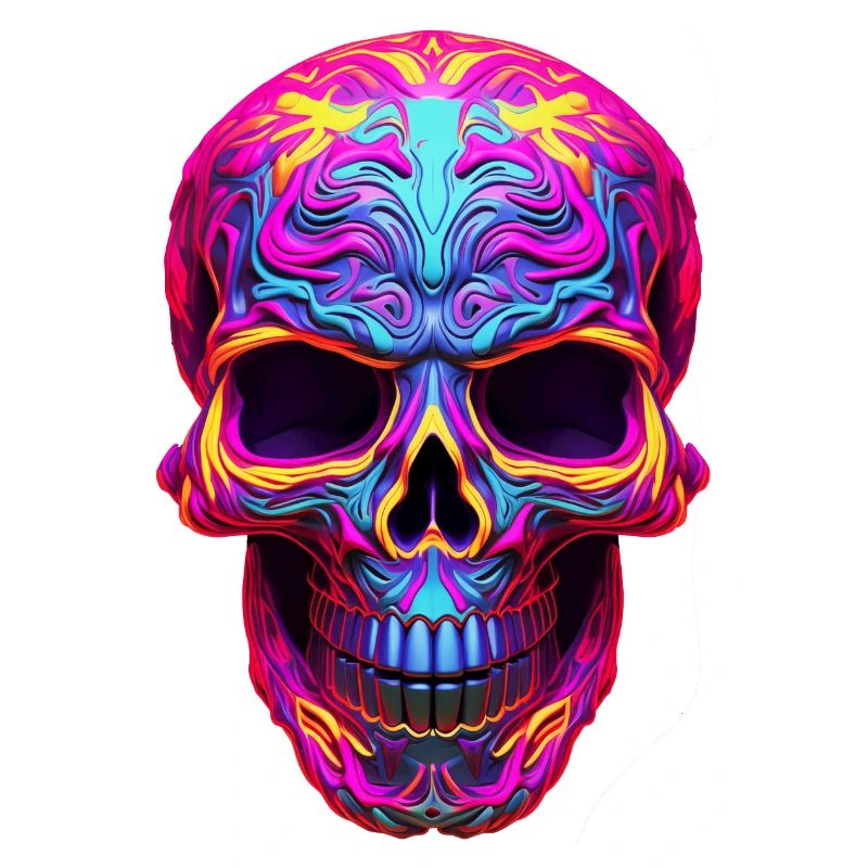 Neon Skull 2