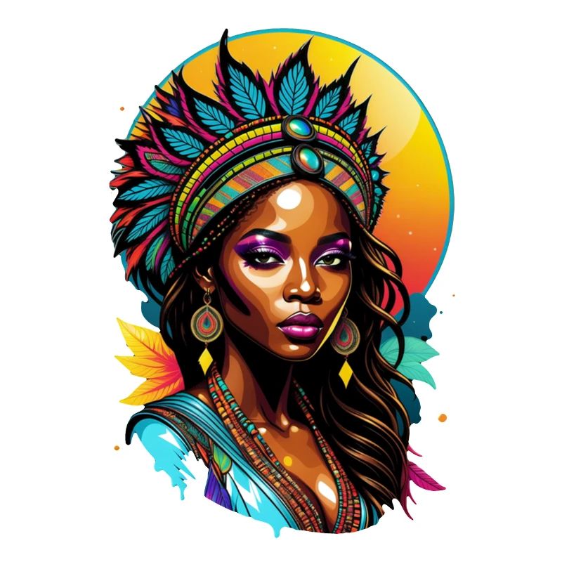 femme afro - beauté