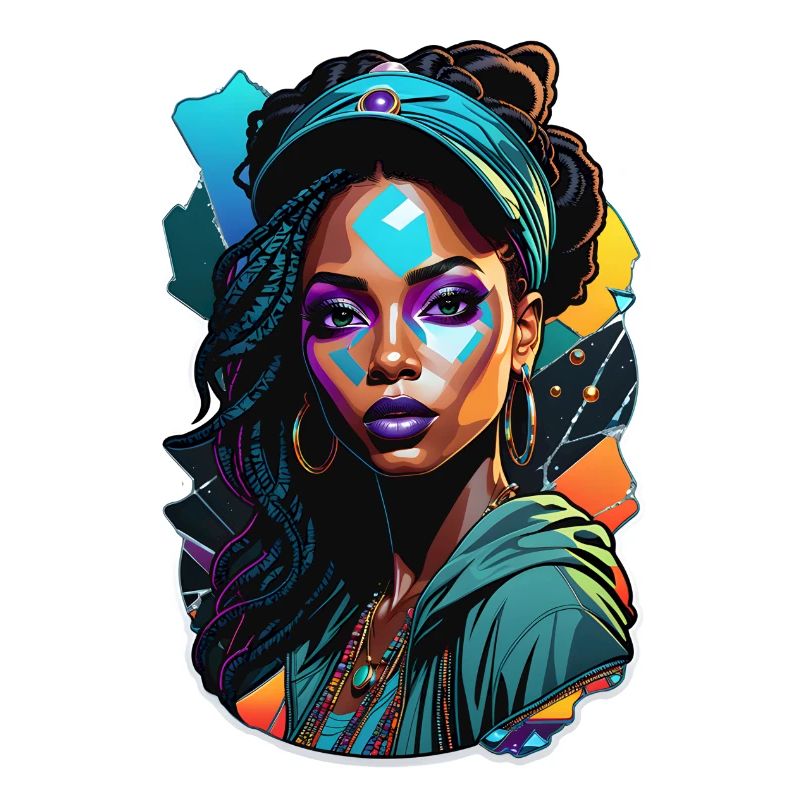 femme afro - beauté