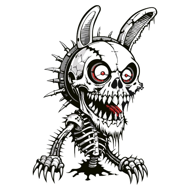 Crâne de lapin // Crâne Horror Bunny FS0039