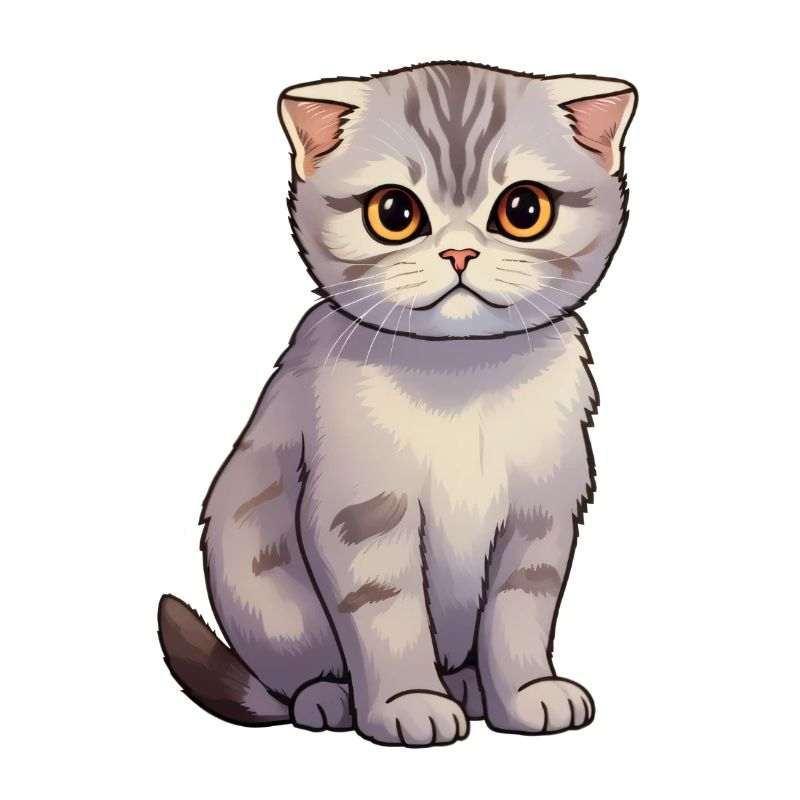 Chat Pliant Écossais Mignon