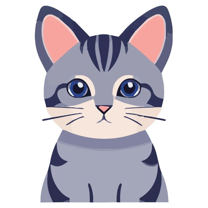graue Katze süß