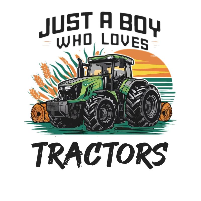 Juste un garçon qui aime les tracteurs