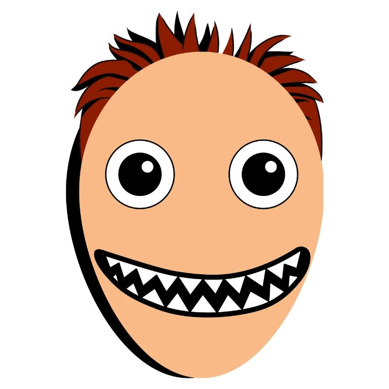 Lustiger Mann mit einem Monstermaul