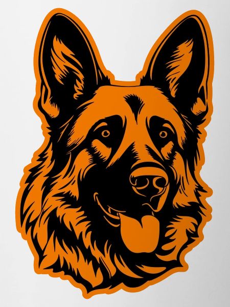 German Shepherd Dog Head