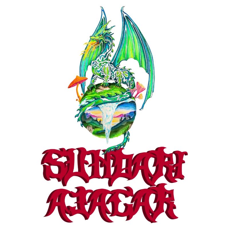 Green Dragon auf Mutter Erde (Logo Sundari Ajagar)