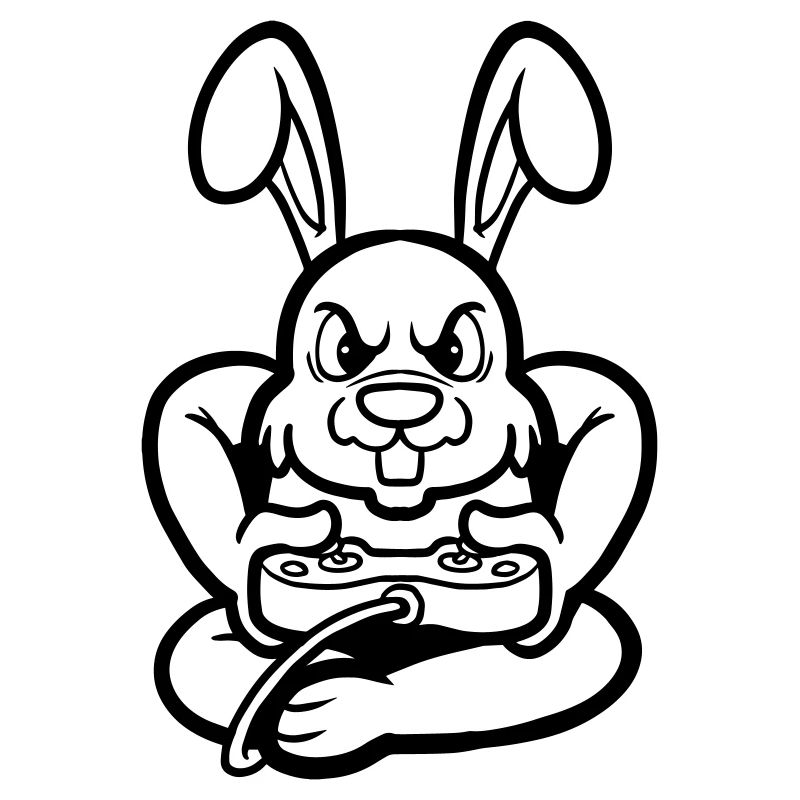 Gamer Gaming Bunny Owner Rabbit Owner Rabbit Rabbit