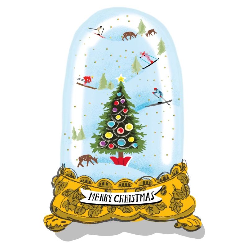 Weihnachten Schneekugel