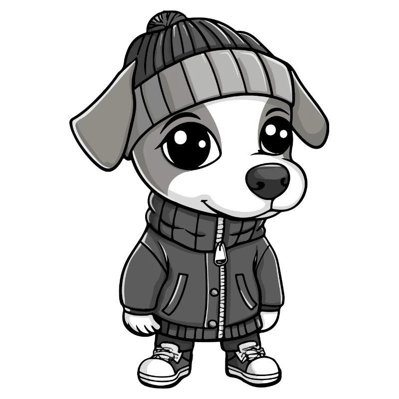 Whippet Hund Winter