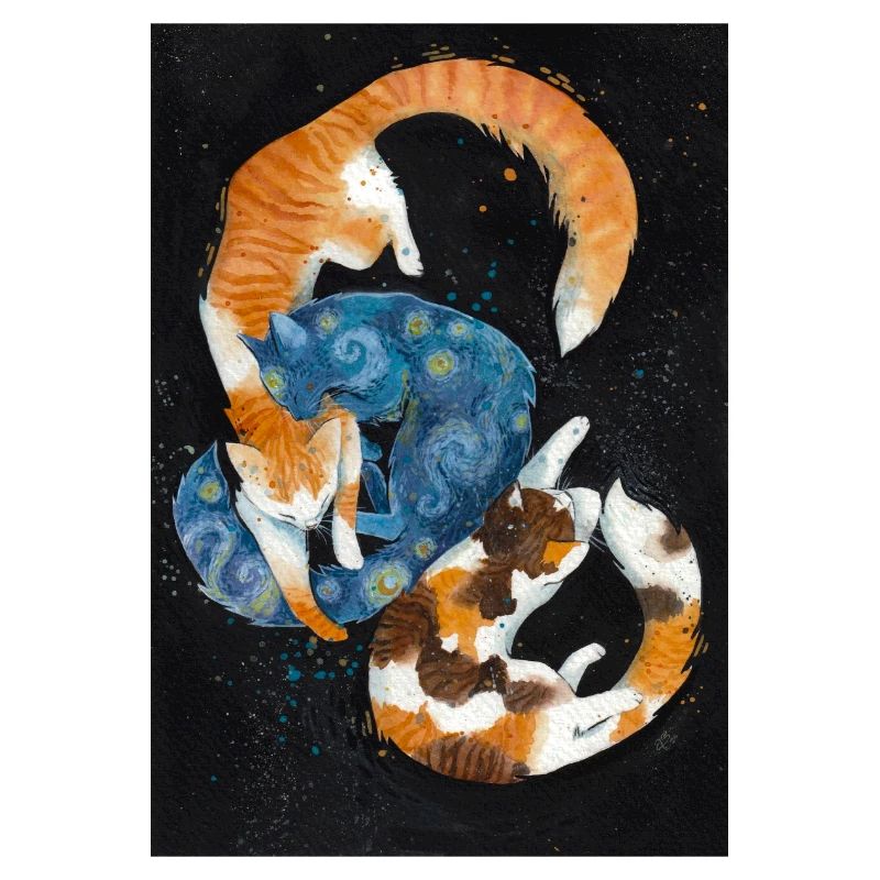 Starry Night Cats