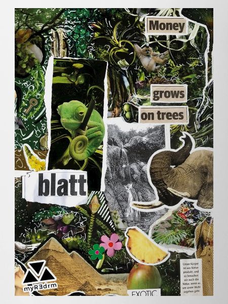 Money Grows on Trees Collage