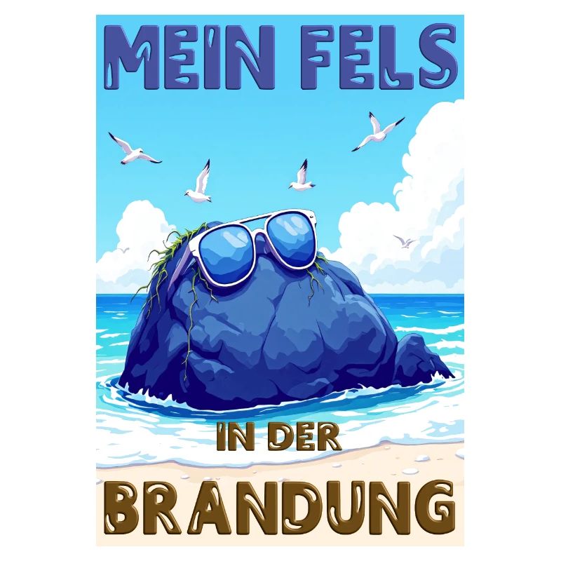 Mon rocher dans les vagues - version allemande