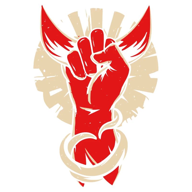 Devil horns hand