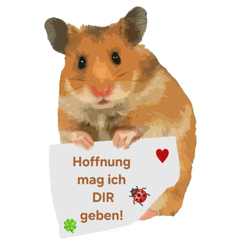 Hamster Zettel Hoffnung Hoffnungsträger