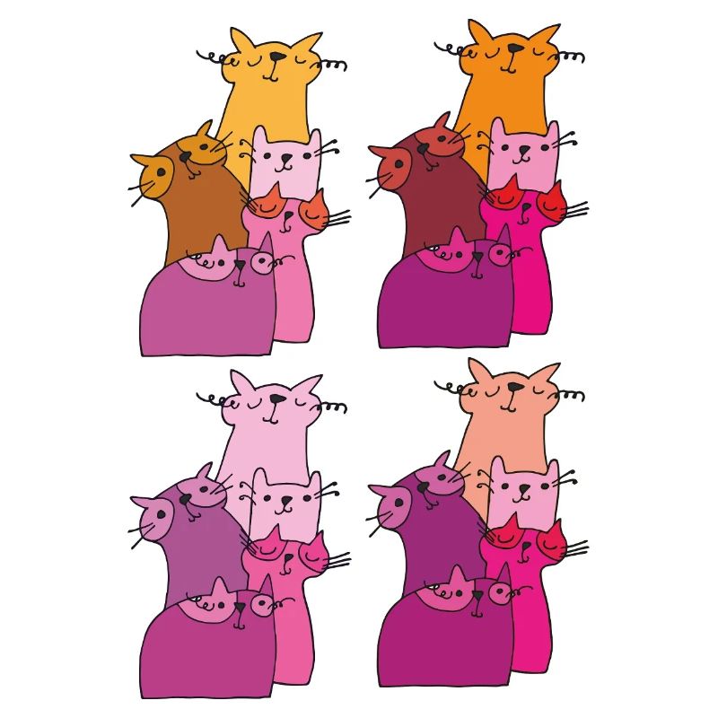 katzen treffen muster