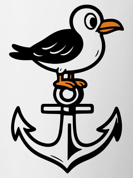 Seagull Anchor Comic