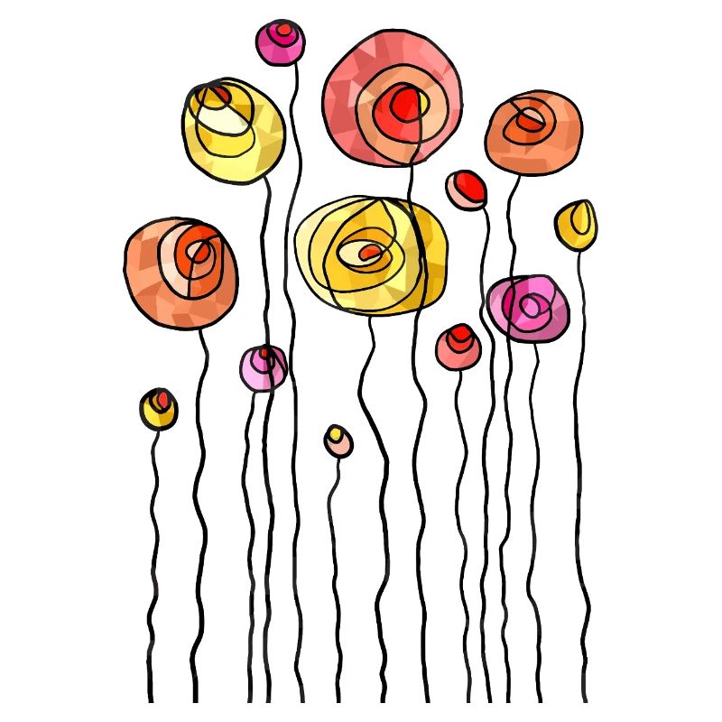 Thème abstrait fleur de printemps
