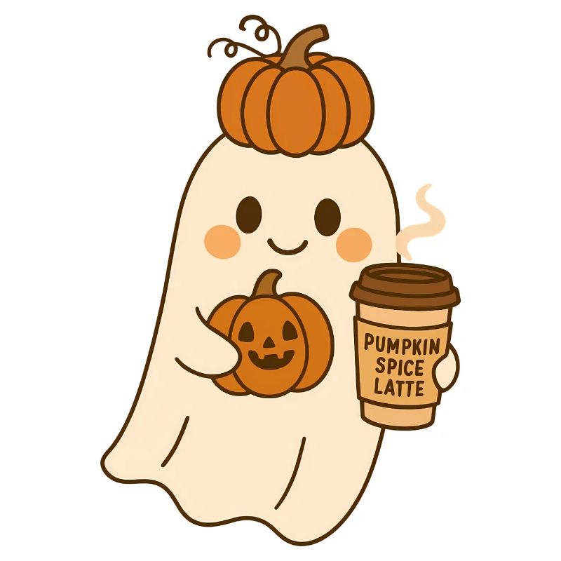 Pumpkin Ghosts Halloween Design