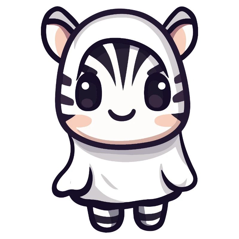 Zebra Halloween Geist