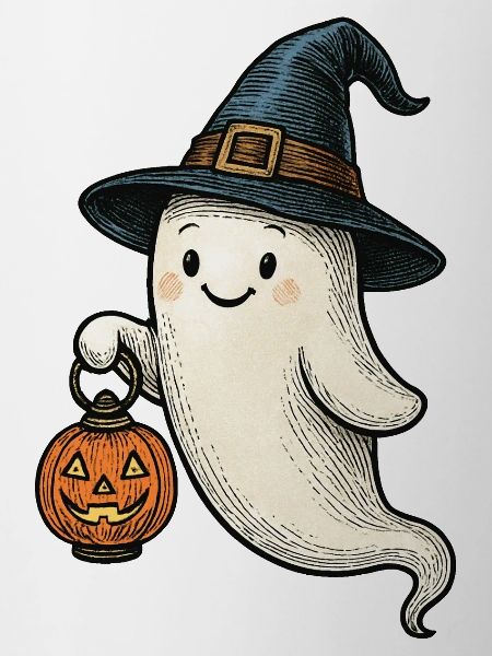 Cute Halloween Ghost for Kids