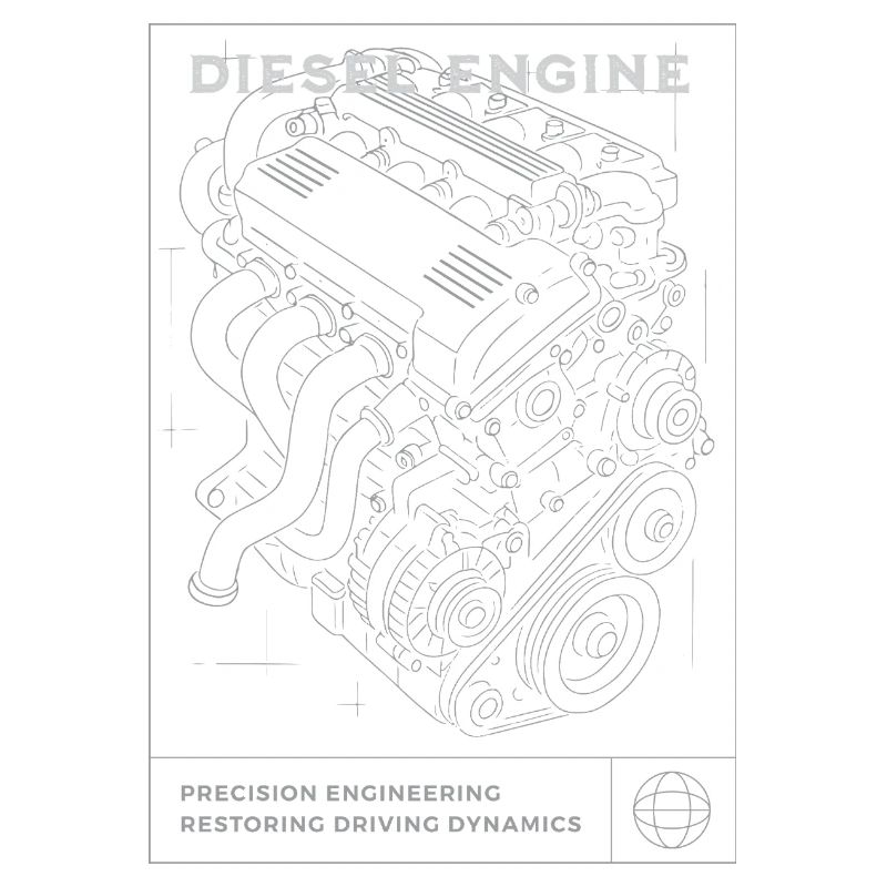 Plan de moteur diesel