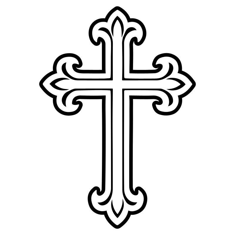 Symbole de croix chrétien