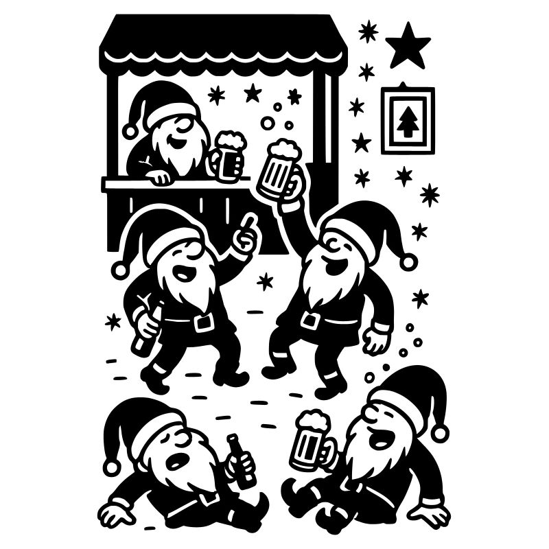 Marché de Noël des gnomes Vin chaud Bière Consommation