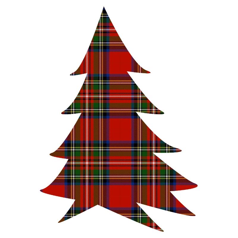 Scottish Red Tartan Tree