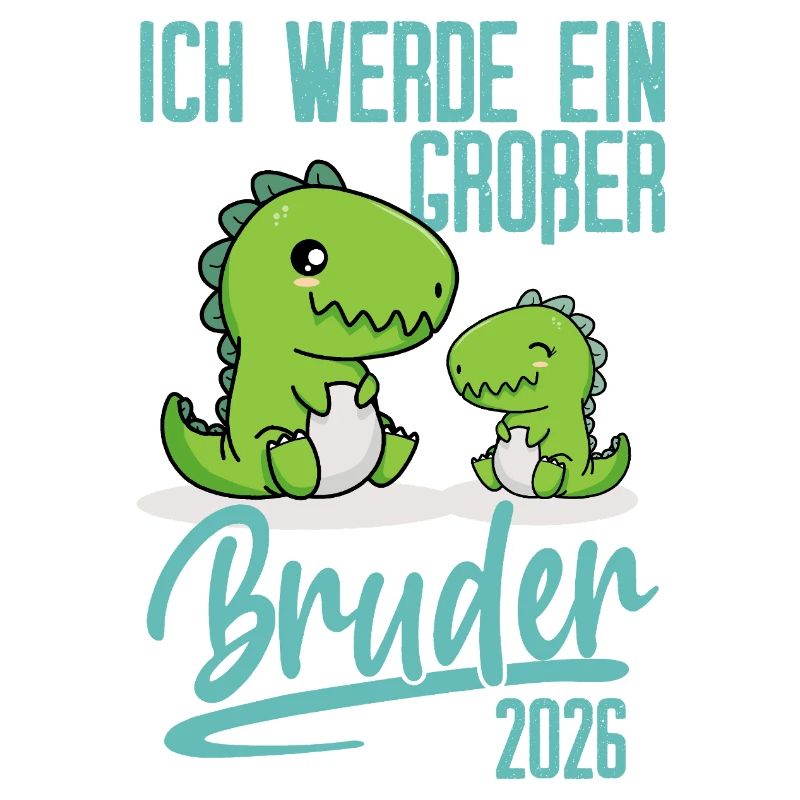 Ich werde ein großer Bruder Dino 2026 Baby