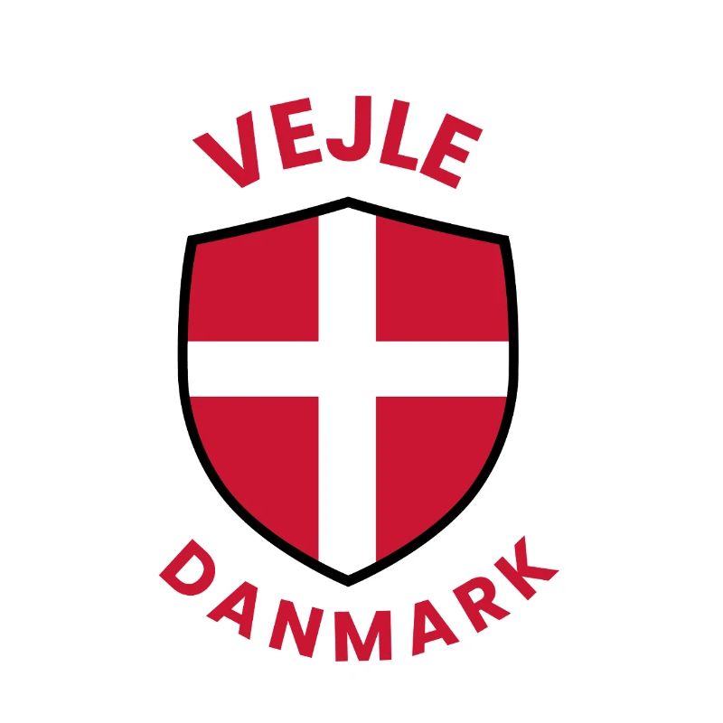 Vejle Denmark's Flag Shield