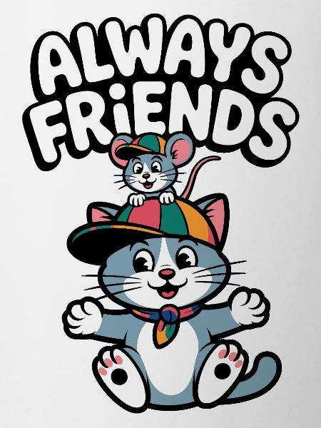 Always Friends Cat and Mouse