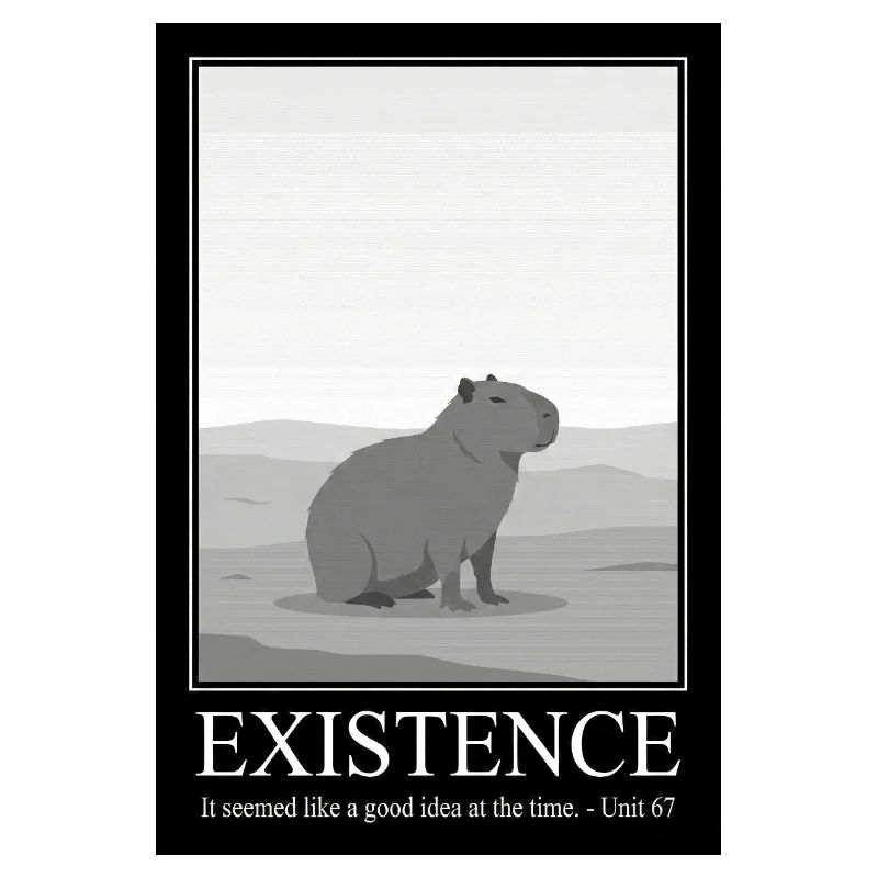 Citation drôle d’existence - Sarcasme de Capybara