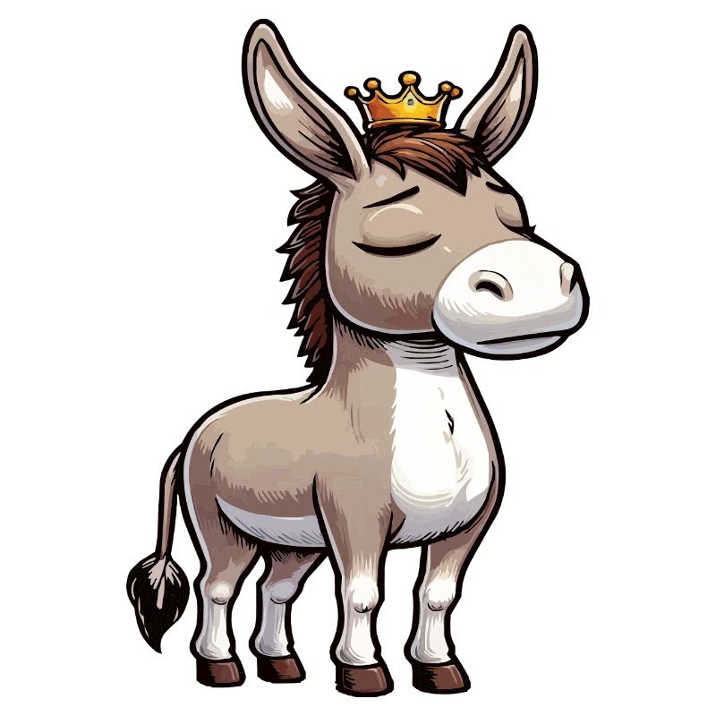 Donkey Donkey Donkey Holder Muli Long-Eared Donkey Muli