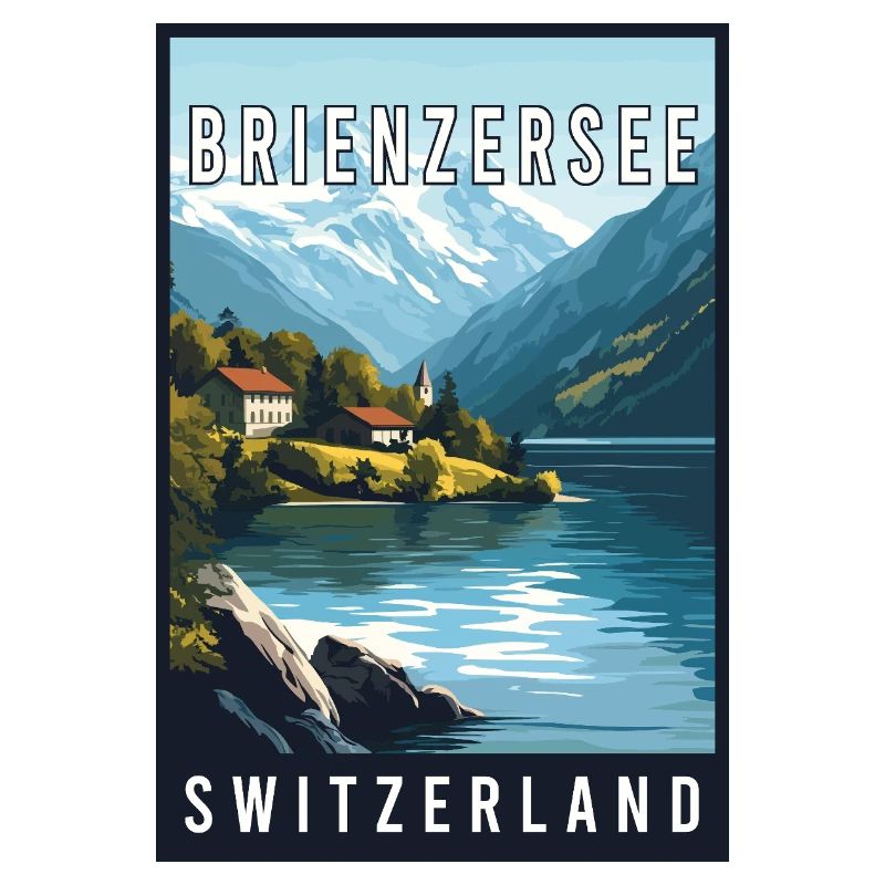 Explorez le lac alpin de Brienzersee en Suisse
