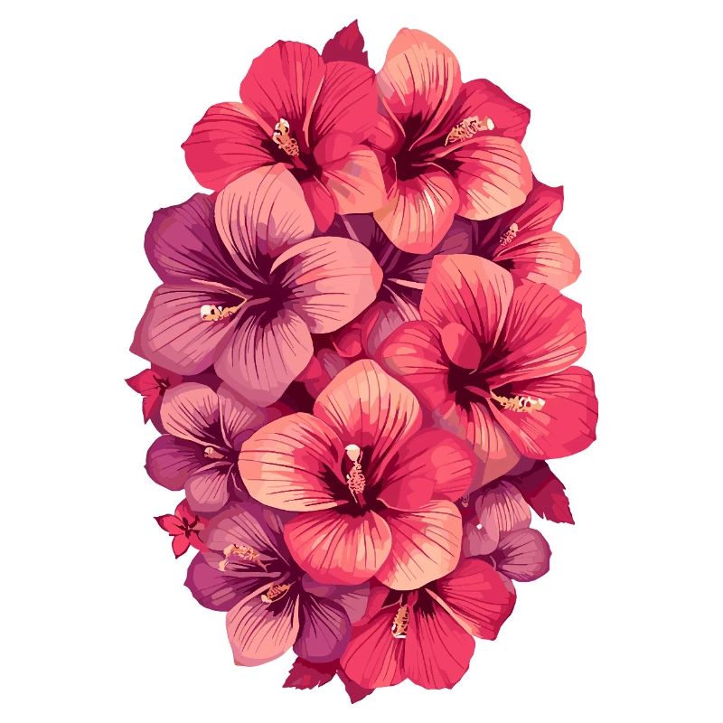Hibiskus Farbexplosion
