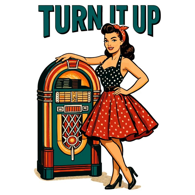 Pin-up rockabilly : Jukebox rétro monte le son