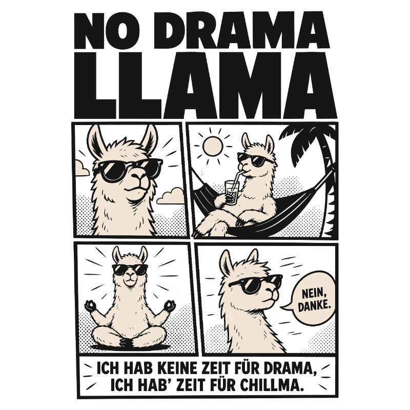 Lama Horror Comic Nacht Grusel Design