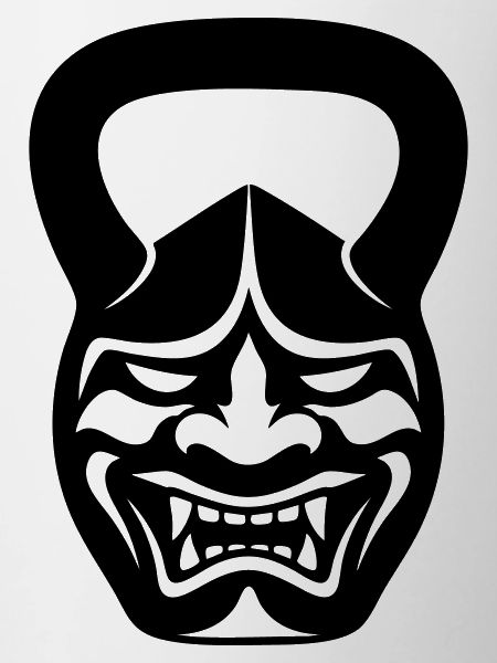 Gym Kettlebell Samurai Mask