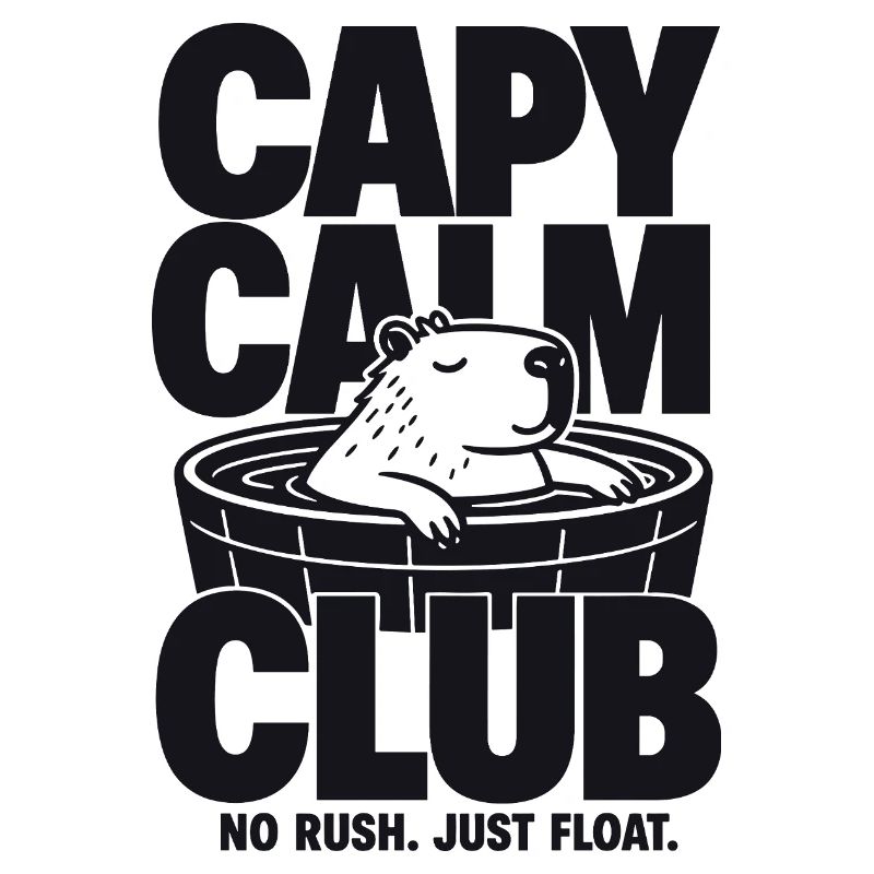 Capy Club Relaxed Capybara Design