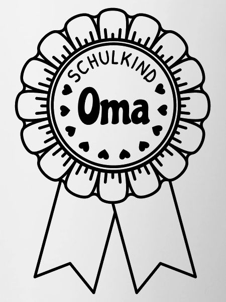 Schulkind Oma