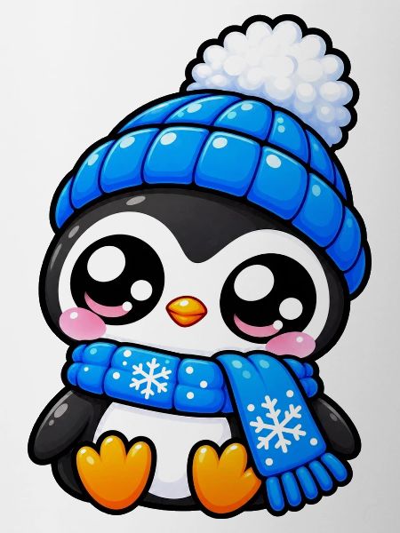 Süßer Winterblaupinguin