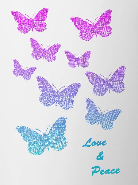 Schmetterlinge  Liebe Frieden